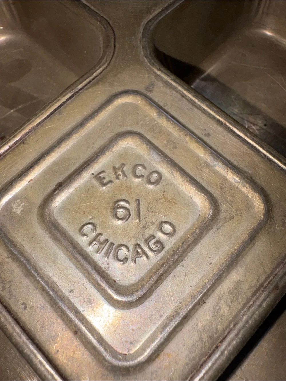 Vintage EKCO & Ovenex Muffin Pan Lot, Farmhouse Kitchen Decor